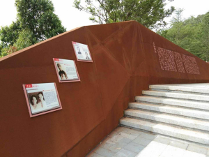 苍梧耐候钢挡土墙